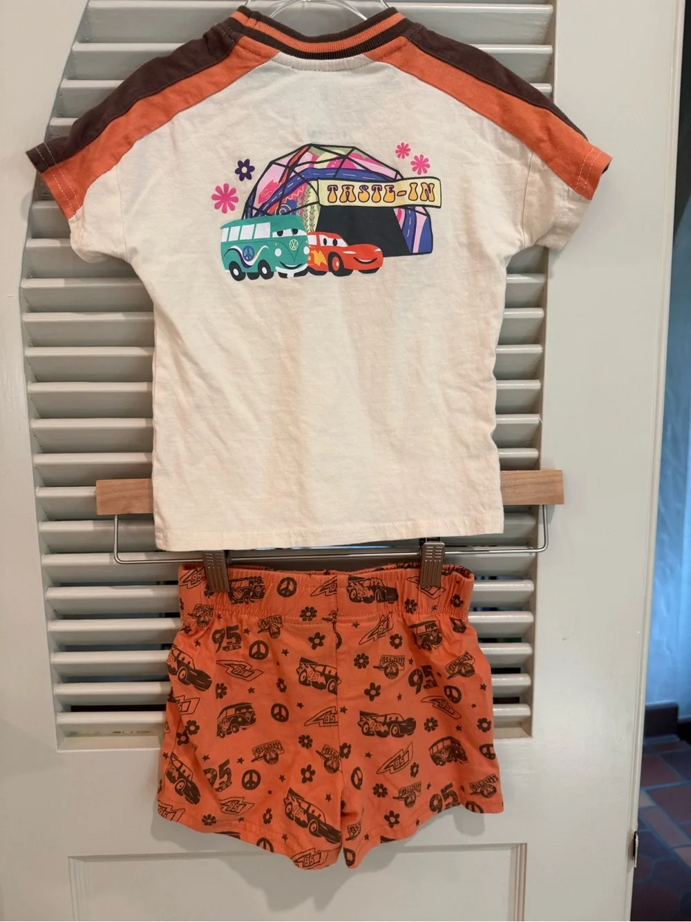 Fillmore Cars Kids Short Sleeve Cotton Shirt and Shorts Set Pixar Volkswagen
